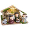 Kerststal set Multicolour Keramisch Hout MDF 22,5 x 8,5 x 16,5 cm (5 Onderdelen)