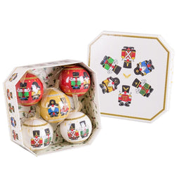Kerstballen Multicolour Polyfoam Soldaat Ø 7,5 cm (5 Stuks)