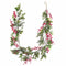 Kerstkrans Rood Groen Plastic 150 x 8 x 8 cm