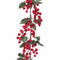 Kerstkrans Rood Groen Foam Weefsel 15 x 15 x 130 cm