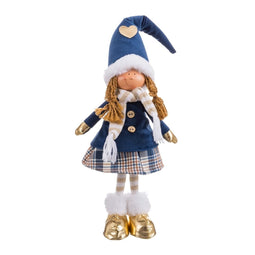 Kerstversiering Blauw Meisje 16 x 10 x 52 cm