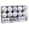 Kerstballen Zilverkleurig Plastic (50 Stuks)