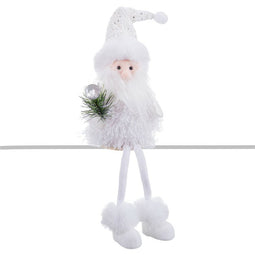 Kerstversiering Wit Kerstman 14 x 13 x 43 cm