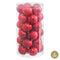 Kerstballen Rood Plastic Ø 6 cm (30 Stuks)