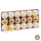 Kerstballen Gouden Plastic Ø 6 cm (18 Stuks)