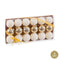 Kerstballen Gouden Plastic Ø 4 cm (18 Stuks)