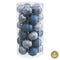 Kerstballen Blauw Plastic Ø 6 cm (30 Stuks)