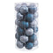 Kerstballen Blauw Plastic Ø 6 cm (30 Stuks)