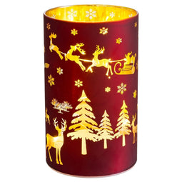 Bureaulamp Rood Kristal 9 x 9 x 15 cm