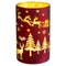 Bureaulamp Rood Kristal 9 x 9 x 15 cm