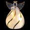 Kerstversiering Transparant Engel 8 x 8 x 11 cm