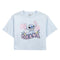 Dames-T-Shirt met Korte Mouwen Stitch Licht Roze Maat L