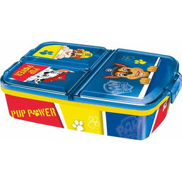 Lunchtrommel met Compartimenten The Paw Patrol Pup Power Polypropyleen 19,5 x 16,5 x 6,7 cm