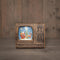 Anna's Collection - Tv kerstman in glitterwater led op batterij met dc aansluiting 18x16 cm warm wit