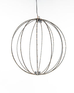 Anna's Collection - Metal 40Cm 3D Ball Black With 192Led Classic Warm/ Copper Wi