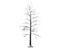 Lumineo - LED boom d110h210 cm bruin/warm wit