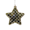 Anna's Collection - Kersthanger ster glas diamant patroon 10led warm wit op batterij met timer 19...