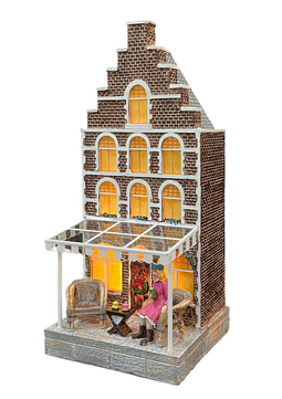Oosterik Home - Kersthuis Met Dame Op Terras