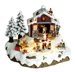Oosterik Home - Kerstschuur Met Kerstman