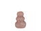 Hortus - Pebble candle d7xh9,5 cm, taupe