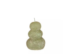 Hortus - Pebble candle d7xh9,5 cm, groen