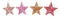Kurt S. Adler - 4.5 inch Star Orna X 4. 5x5x10 cm kerstornament