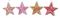Kurt S. Adler - 4.5 inch Star Orna X 4. 5x5x10 cm kerstornament
