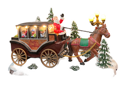 Oosterik Home - Kerstman Met Paard & Wagen
