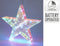 Nampook - Ster regenboog led 30 cm kerstversiering