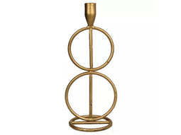 Buitengewoon de Boet - Kandelaar double circle, goud