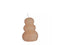 Hortus - Pebble candle d7xh9,5 cm, wit roze
