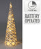 Nampook - Kegel led 40 cm grijs kerstversiering