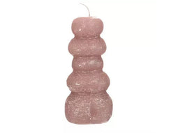Hortus - Pebble candle d7xh15 cm, taupe