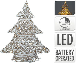 Nampook - Boom led 40 cm grijs kerstversiering
