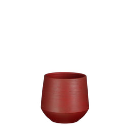 Mica Decorations - Evora pot rond d.rood h18xd19cm