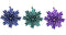 Kurt S. Adler - 6.2 inch Snowflake Orna X 3. 5x5x10 cm kerstornament