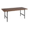 Eettafel LAGOM Zwart Natuurlijk Ijzer Rubberwood 180 x 80 x 76 cm