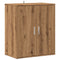 Schoenenkast 60x35x70 cm bewerkt hout artisanaal eikenkleur