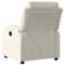 Fauteuil verstelbaar fluweel crmekleurig