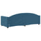 Slaapbank 80x200 cm fluweel blauw