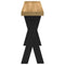 Wandtafel NOAIN X-vormige poten 120x30x75 cm massief hout