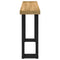 Wandtafel NOAIN U-vormige poten 120x30x75 cm massief hout