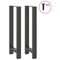 Salontafelpoten 2 st 40x(100-101) cm staal antraciet