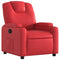 Fauteuil verstelbaar kunstleer rood