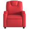 Fauteuil verstelbaar kunstleer rood