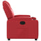 Fauteuil verstelbaar kunstleer rood
