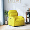 Fauteuil verstelbaar fluweel geel