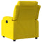 Fauteuil verstelbaar fluweel geel