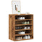 Schoenenkast 60x35x70 cm bewerkt hout oud houtkleurig