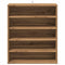 Schoenenkast 60x35x70 cm bewerkt hout artisanaal eikenkleur